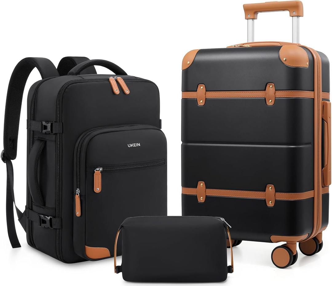 Luggage Sets 3 Piece, Expandable 100% PC Hardshell Suitcase with Spinner Wheels, 20in Suitcase Set with TSA Lock for Women, Carry On Luggage with Travel Backpack Luggage Sets 3 Piece, Expandable 100% PC Hardshell Suitcase with Spinner Wheels, 20in Suitcase Set with TSA Lock for Women, Carry On Luggage with Travel Backpack