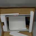 FENNIO Makeup Mirror with Lights 17"x13" Desk MirrorVanity Mirror with Lights, Touch Screen with 3-Color Lighting, Dimmable, Vanity Mirror for Vanity Desk Tabletop (White)