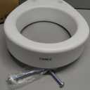 Carex Toilet Seat Riser, Round Raised Toilet Seat Adds 3.5 inches to Toilet Height, for Assistance Bending or Sitting, 300 Pound Weight Capacity Toilet Riser