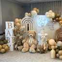 Brown Balloons Arch Kit - Neutral Balloon Garland Arch Kit Different Sizes 18 12 5 Inch Brown Sand White Nude Balloons for Cowboy Bear Baby Shower Gender Reveal Wedding Birthday Party Decorations