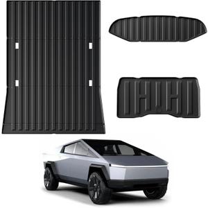 Truck Bed Mat for Cybertruck Accessories, Cargo Liner for Tesla Cybertruck 2024 2023, Frunk Mat Rear Sub Trunk Mat