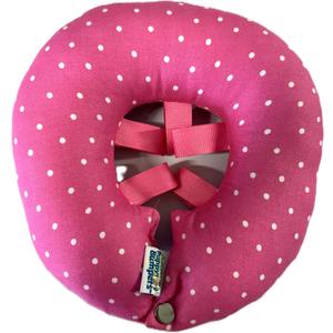 Puppy Bumpers Pink Dots Up to 10"- Made in USA 100% Cotton Stuffed Safety Fence Collar to Keep Your pet Safely on The Right Side of The Fence.