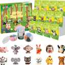 Air Dry Clay Kit, 12 Animals Modeling Clay for Kids, Model Magic Clay with Sculpting Tools and Tutorials, Safe & Non-Toxic, DIY Arts & Crafts School Projects, Home Party Favors for Boys & Girls
