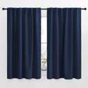 NICETOWN Blackout Curtains Window Drapes - (Navy Color) 52 inches W by 54 inches L, Set of 2, Blackout Curtain Panels for Boy's Nursery