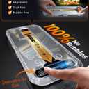 MRGLAS 4-Pack TOP 9H+ Glass for iPhone 16 Pro Max Screen Protector [Auto Alignment Kit] [10X Military Protection] UNBREAK Tempered Glass for 16 ProMax 6.9 inch Longest Durable Case-Friendly