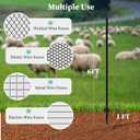 Metal Fence Posts 6 FT Black (Pack of 10) Heavy Duty U Post for Wire Fencing, Rustproof Powder-Coated Steel Fence Stakes, No-Dig Fence Posts for Farm, Orchard, Yard & Temporary Fencing