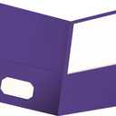 Oxford Twin Portfolio Folders, Purple, 25/Box (OXF 57514)