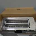 Mueller UltraToast Full Stainless Steel Toaster 4 Slice, Long Extra-Wide Slots for Bagels and Waffles, 6 Browning Levels, LED Display, Cancel/Defrost/Reheat Functions & Removable Tray, Kitchen Gadgets
