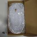 uxcell Shower Door Side Seal, Widen F-Type Shower Door Sweep for 1/4" Glass 86.5" Long Frameless Glass Door Seal Strip Stop Shower Leaks, Clear