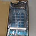 Cisily Sink Caddy Sponge Holder for Kitchen, 304 Stainless Steel Rustproof, Kitchen Sink Caddy with High Brush Holder, Dish Sponge Organizer with Divider(Silver) (9.25)