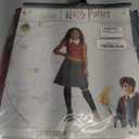 Harry Potter Dress, Official Hogwarts Wizarding World Costume Outfit, Classic Kids Size Dress with Collar and Tie (Large (10-12))