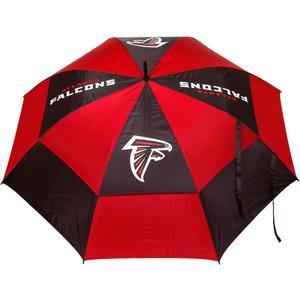 Team Golf NFL 62" Golf Umbrella with Protective Sheath, Double Canopy Wind Protection Design, Auto Open Button (One Size, Atlanta Falcons)