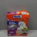 Hefty Ultra Strong 13 Gallon Trash Bags, Tall Kitchen Trash Bags 13 Gallon Size, Resist Leaks, Punctures, and Rips, Continuous Odor Control, White, Fabuloso Scent, 80 Bags