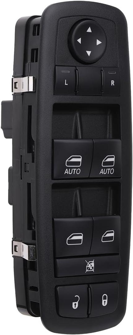 Driver Side Window Switch Power Control Button Compatible with 2010 2011 Chrysler Town & Country/Dodge Grand Caravan, Replacement OEM 04602535AI, Double Autos 3+0 Pins