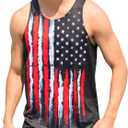 Goodstoworld Mens 3D Tank Top Novelty Graphic Breathable Quick Dry Sleeveless Beach Shirt S-4XL (Black, XXXL)