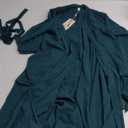 Muslim Abaya Dress for Women - Long Sleeve Islamic Dubai Abaya Cardigan Robe - Middle East Prayer Dress with Hijab, XL