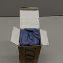 MADIZZ Set of 2 Linen Throw Pillow Covers with Broad Edge Soft Boho Decorative Pillow Cases for Sofa Bedroom Modern Pillow Shell 20x20 Inch Denim Blue