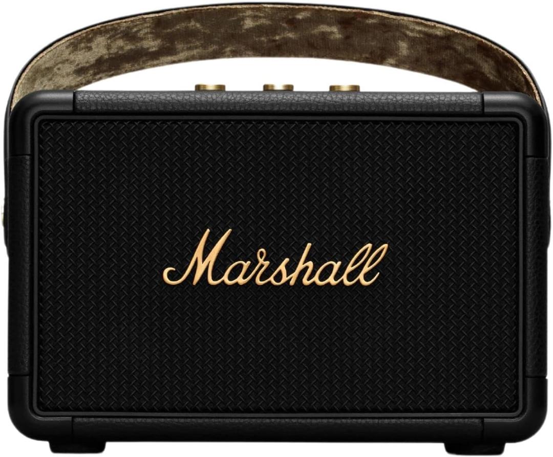 Marshall Kilburn II Bluetooth Portable Speaker - Black & Brass (One Size)