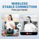 Voice Amplifier Wireless Microphone Headset, Original Sound Ultra Portable Microphone and Speaker, 15W Megaphone Speaker with Bluetooth Mic, Personal PA System for Teachers Classroom Tour Guide B002