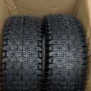 13x5.00-6 Rubber Lawn Mower Tire and Wheel, 2 Pcs Replacement 13x5-6nhs Riding Mowers Lawn Pneumatic Tire with Bearing Bore 3/4" & 5/8", 3" -4.5" Centered Hub