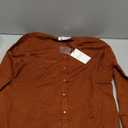 Danibe Women's Sweater, Size M, Dark Orange