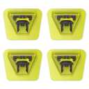 4-Pack Replacement Heads and 3 Guide Combs Guards Kit Compatible with one blade QP Series QP25/26/27/28/45/65