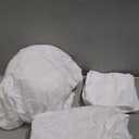 JS Sanders Top Split Head King Sheets Set - 4 Pcs, 100% Cotton Half Split King Sheets Sets for Adjustable Bed - 18" Deep Pocket, 30 Inch Sheet Set Soft, Easy-Fit, Breathable - White