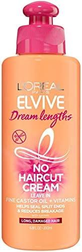 L'Oreal Paris Elvive Dream Lengths No Haircut Cream Leave In Conditioner, 6.8 fl. oz.