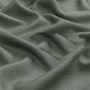 Lecloud Olive Green Valance for Windows, 14 Inch Faux Linen Textured Small Window Valances Kitchen Curtain, Rod Pocket Curtain for Bathroom Laundry Basement, 60" W x 14" L, 1 Piece