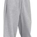 Landtown Men's Baggy Lounge Pants Cotton Sweatpants with Elastic Drawstring Waist with Pockets M