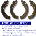 Centric Premium 111.09130 Rear Drum Brake Shoe Set for Selected Honda Civic/Fit/Insight 2006-2020 Model Year