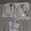 2000mL Catheter Bags for Men and Women 3 Pack Professional Urinary Drainage Bags with Enhanced Anti-Reflux Drip Chamber, 48 Thickened Drainage Tube, Adjustable Clips & Hanging Hook