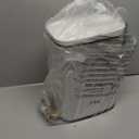 KUK Slim Bathroom Trash Can with Lid, 1.6 Gal / 6L Stainless Steel Small Garbage Bin with Detachable Inner Bucket, Step Pedal, Silent Close, Wastebasket for Toilet, Bedroom, Home, Office (White)