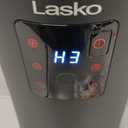 Lasko 360-Degree Oscillating Ceramic Tower Heater for Home with Tip-Over Safety, Adjustable Thermostat, Timer, Remote and 3 Speeds, 24 Inches, Black, 1500W, CT24362