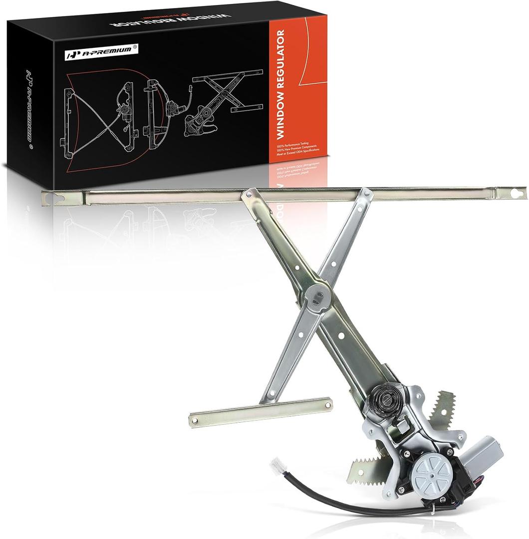A-Premium Front Driver Side Power Window Regulator with Motor (4-Pin), Front Driver (LH)