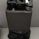 Pamo Babe Portable Playpen Foldable Playard for Baby and Toddler Mattress, Changing Table for Newborn Portable Playard (Black)