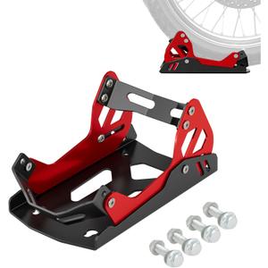 Motorcycle Wheel Chock for Transportation,Portable Adjustable 1800 lbs Capacity Special Front Tire Stand for 8"-21" Wheel Universal for Most Crusier Sports Dirt Bikes Trailer Truck