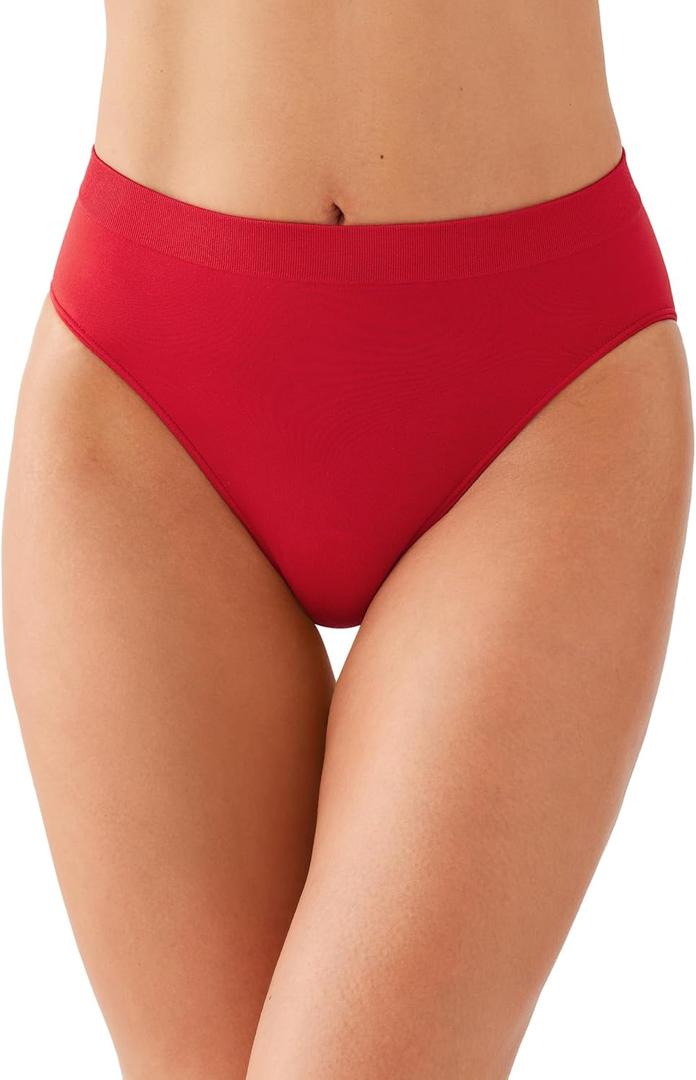 Wacoal Women's B-Smooth Seamless Full Coverage Hi-Cut Brief Panty, 834175 (Medium)