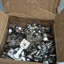 Blum 38N355BE08x50 Compact Soft-Close 1/2'' Overlay Blumotion Hinge, Nickel Finish (Pack of 50, Without Screws)