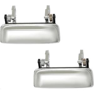 All Metal Exterior Door Handle Set Chrome, Compatible with 1998-2011 Ford Ranger, 2001-2010 Mazda B2300 B3000 B4000, Outside Front Left Driver & Right Passenger | Replaces# 2L5Z1022404BAA MA1310118