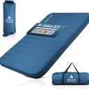 Hikenture 4 INCH Thick Self Inflating Sleeping Pad 9.5 R Value, Comfort Plus Camping Mattress with Pump Sack, Inflatable Foam Insulated Camping Pad, Camping Mat 4-Season (Light Blue, Double (80"52"))