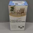 24 Pcs Chair Leg Floor Protectors for Hardwood Floors Silicone Covers Felt Pads Furniture Leg Caps Anti-Scratch Reduce Noise Fit (1-5/16" to 2")