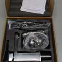 KENES Single Handle Bathroom Sink Faucet, Brushed Nickel Vanity Faucet for Bathroom Sink, with Pop Up Drain Stopper & Water Supply Lines LJ-9031 (Short)