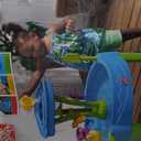 Step2 Summer Showers Splash Tower Water Table for Kids, Outdoor Kids Water Sensory Table, Ages 1.5+ Years Old, 8 Piece Water Toy Accessories, Blue & Green