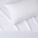 Amazon Basics Lightweight Super Soft Easy Care Dorm-Friendly, Microfiber 3 Piece Bed Sheet Set with 14-Inch Deep Pockets, Twin XL, Bright White, Solid