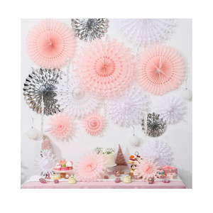 24 Pcs Winter Christmas Snowflake Ornaments Pink Large Christmas Snowflake Hanging Decorations with White Icicle and Snowball Ornament for Wonderland Party Decoration Baby Shower Decor