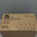 Vintage C9 LED Christmas Lights Outdoor, 150 Feet C9 String Lights with 75 Shatterproof C9 Bulbs, Waterproof Connectable Christmas Tree Lights for Outside Roofline Patio Xmas Decor, Red & Pure White