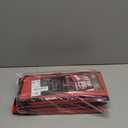 ZOBER Gift Wrapping Paper Organizer Storage - 40" Gift Wrap Storage Containers with Interior Pockets for Bows, Tags & Ribbons - Wrapping Paper Holder, 600D Oxford, Fits 24 Standard Rolls, Red/Black