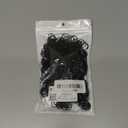 Hicarer 1000 pcs Mini Rubber Hair Bands 1/2" Soft Elastic Bands for Woman Hair Braids Ponytails & Beards Small Dreadlocks, Wedding Hairstyle and More(1.5 cm, Black)