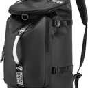 Gym Duffle Bag Waterproof black Laptop Backpack Suitable for Hiking, Fishing, Travel 40L Large Capacity Trendy Cool Lightweight Backpack for Men and Women (Black)